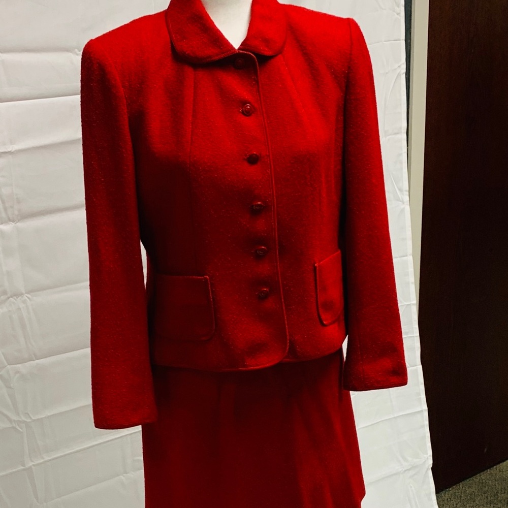 Vintage Red Talbot’s Skirt Suit